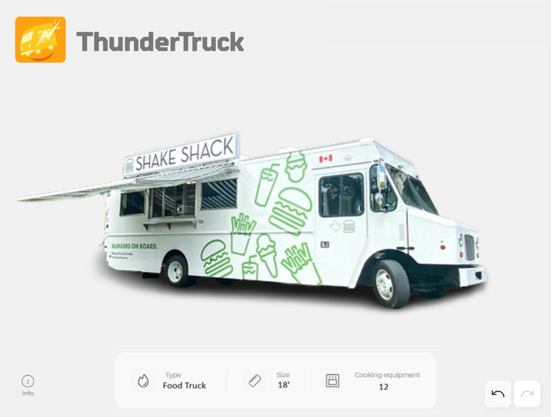 ThunderTruck™ custom food truck design editor preview